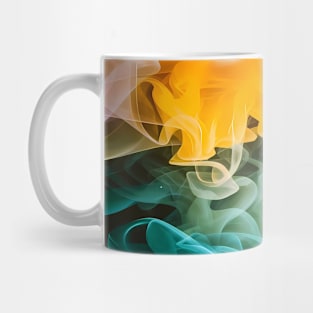 Abstract, Marble, Watercolor, Colorful, Vibrant Colors, Textured Painting, Texture, Gradient, Wave, Fume, Wall Art, Modern Art Mug